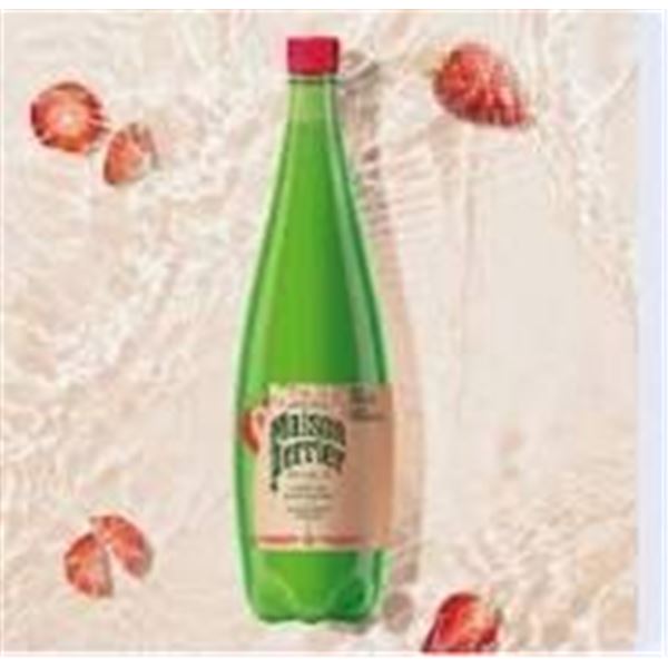 12x1L Bottle Set of Maison Perrier Strawberry Sparkling Water