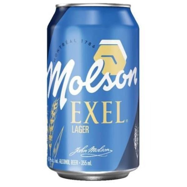 Molson Exel Lager 12-Pack 355ml with 0.5 Percent Alcohol Content