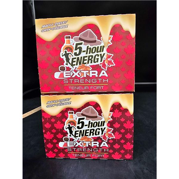 2 Cases of Extra Strength 5 Hour Energy Shots Maple Syrup Flavor - 2x12x57ml - 24 total count
