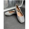Image 2 : Girls’ Silver Glitter Mary Jane Shoes, Model AF303-LIN, Size 12M/19.3cm