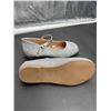 Image 4 : Girls’ Silver Glitter Mary Jane Shoes, Model AF303-LIN, Size 12M/19.3cm