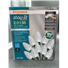 Image 1 : Sylvania Stay-Lit Platinum LED C9 Lights, 2 Sets of 50, Pure White