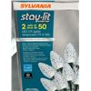 Image 2 : Sylvania Stay-Lit Platinum LED C9 Lights, 2 Sets of 50, Pure White