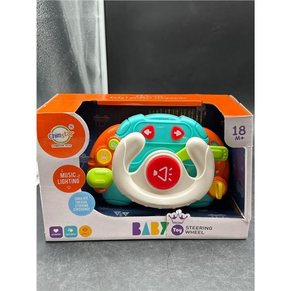 Baby Toy Steering Wheel With Music and Lighting Features for 18 Months and Older