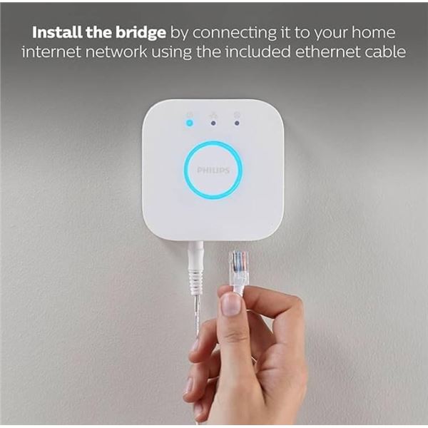 Philips Hue Smart Bridge Compatible With Alexa and Google Home