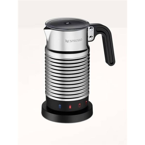 Nespresso Aeroccino4 Milk Frother, Model 4194, 450W, 120V, Chrome Finish