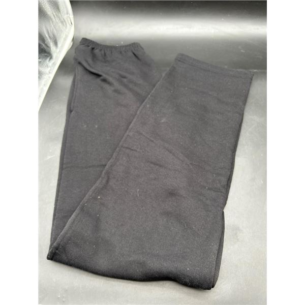 Hanes EcoSmart Black Sweatpants, Size S/P/CH