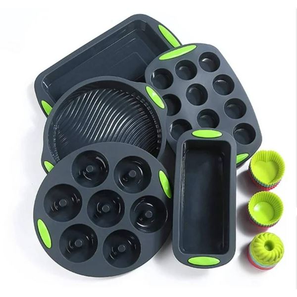 41 Pieces Silicone Bakeware Set, Silicone Cake Molds, Nonstick Baking Sheet, Silicone Donut Baking P