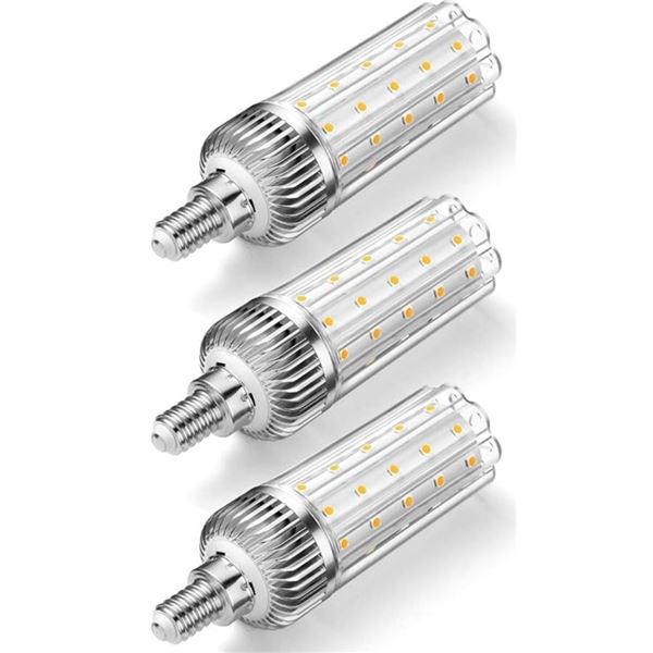 LED E12 25W Corn Light Bulbs, 2700K, 3-Pack