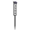 Image 1 : Solar Address House Number Sign with Stake,