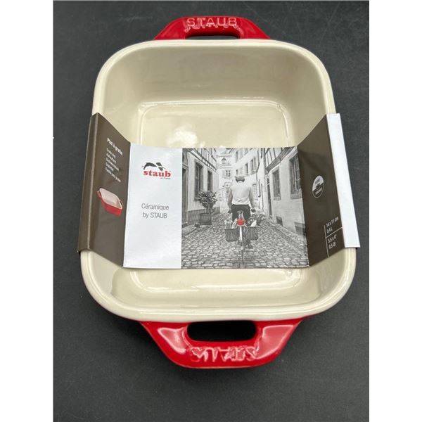 Staub Ceramic Gratin Dish, 14 cm x 11 cm, Cherry Red