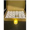 Image 1 : Set Of 24 Battery-Powered LED Flickering Tea Light Candles