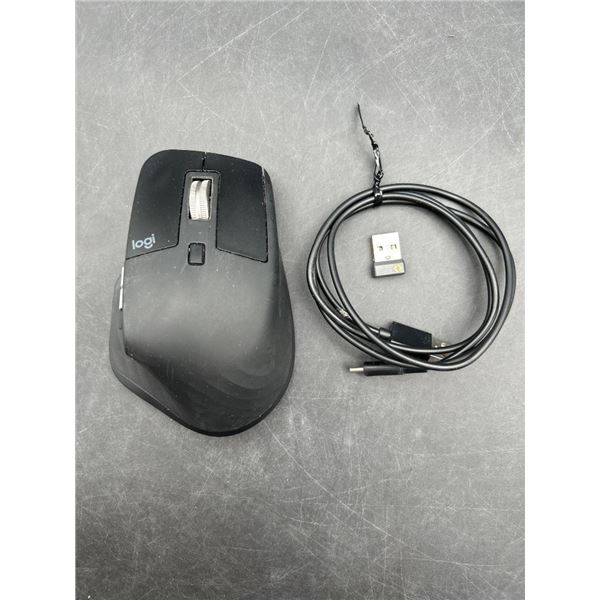 Logitech MX Master 3S Wireless Mouse with USB Receiver and Charging Cable