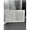 Image 1 : White Wall Vent Cover with Adjustable Louvers – 14 x 8 Inches