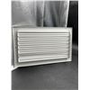 Image 2 : White Wall Vent Cover with Adjustable Louvers – 14 x 8 Inches