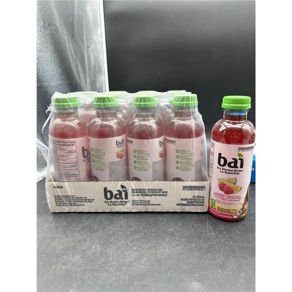 Bai Raspberry Lemon Lime It’s WonderWater 12 Bottles 530 ml Each