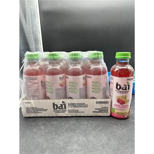 Bai Raspberry Lemon Lime It’s WonderWater 12 Bottles 530 ml Each