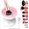Image 1 : Electric Makeup Brush Cleaner, Washing Automatic Pink Machine For All Size Cosmetic Brushes Spinner 