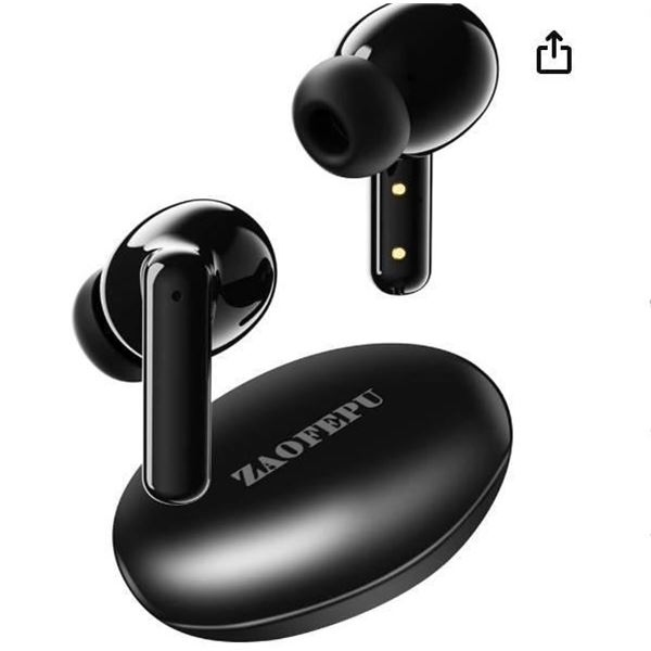 Wireless Earbuds, Bluetooth 5.2 Headphones ZAOFEPU Touch Control True Wireless Bluetooth Earphones w