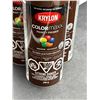 Image 2 : Krylon Colormaxx Paint + Primer Gloss Leather Brown 340g – Lot of 3