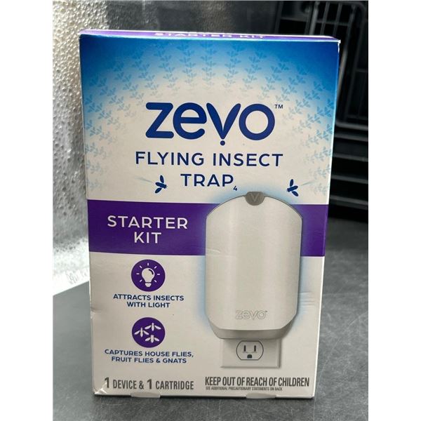 Zevo Flying Insect Trap Starter Kit with 1 Device and 1 Cartridge