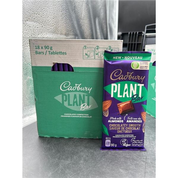 Cadbury Plant Bar With Almonds, 18 Bars, 90g Eac
