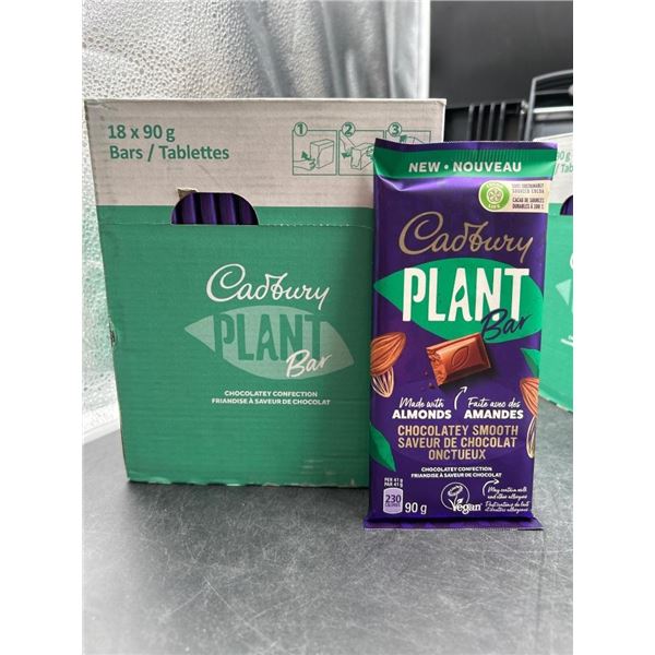 Cadbury Plant Bar With Almonds, 18 Bars, 90g Each