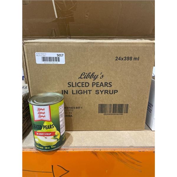 Libby’s Sliced Pears in Light Syrup, 398 ml, Case of 24