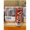 Image 1 : Zoa Energy Drink Strawberry Watermelon Zero Sugar 12 Pack (355 mL Cans, 4.26 L)