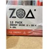 Image 2 : Zoa Energy Drink Strawberry Watermelon Zero Sugar 12 Pack (355 mL Cans, 4.26 L)
