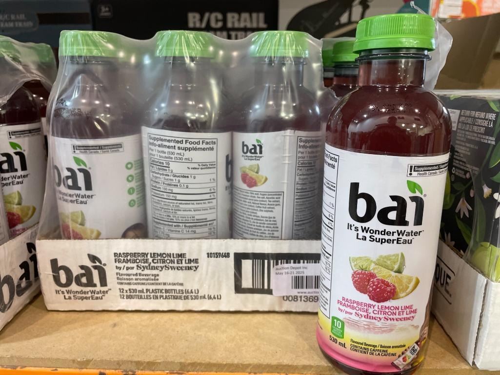 Bai Raspberry Lemon Lime Flavored Beverage, 12 x 530 mL Bottles