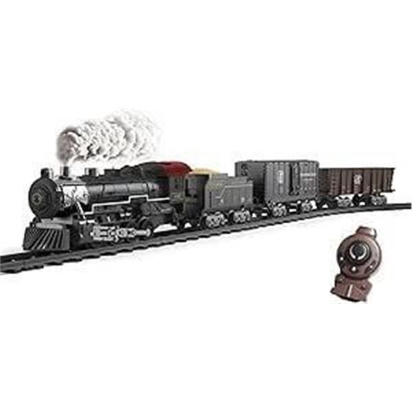 Auldey R/C Rail Steam Train Set with 2.4GHz Remote Control