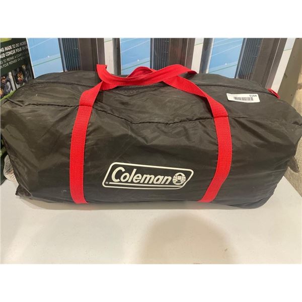 Coleman Camping Gear with Carrying Bag and Red Handles