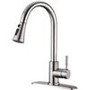 Image 1 : Chrome Kitchen Faucet Model 760-C With Pull-Down Sprayer