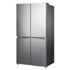 Image 1 : Hisense 36-inch W 21.5 cu. ft. Quad Door Refrigerator in Titanium, Counter Depth
