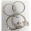 Image 2 : $60 Silver 2 Hoop Earring  Set