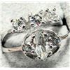 Image 1 : $70 Silver 2 Cz Ring  Set