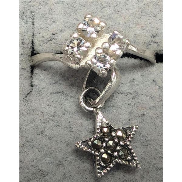 $60 Silver Pendant And Ring  Set