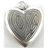 Image 1 : $70 Silver 4.65G Heart Locket Locket
