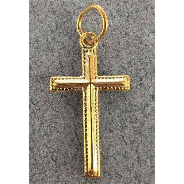 $220 10K  0.55G Cross Pendant