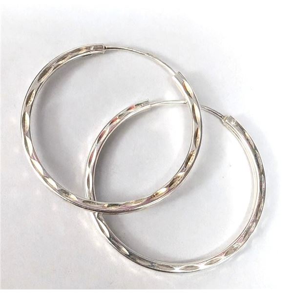 Silver Hoop Earrings