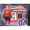 Image 2 : JEAN BELIVEAU #4- COLLECTOR FRAMED PICTURE WITH MONTREAL FORUM SEAT PIECE, : issued by: GREATS OF TH