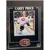Image 2 : CAREY PRICE #31 - COLLECTOR FRAMED PICTURE WITH GAME USED STICK  PIECE, : issued by: GREATS OF THE G