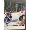 Image 2 : WAYNE GRETZKY BEHID THE NET NHL FRAMED PICTURE, ITEM SIZE IS 12.5" X 15", PROFESSIONALLY FRAMED AND 