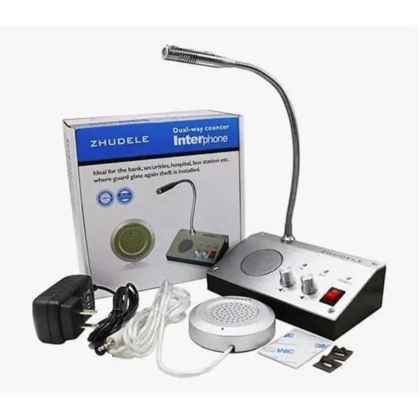 Zhudele Dual-Way Counter Interphone System Lot of 2