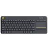 Image 1 : Logitech K400 Plus Wireless Touch TV Keyboard With Easy Media Control and Built-in Touchpad, HTPC Ke