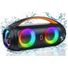 Image 1 : Waterproof Bluetooth Speaker, Model D16-T, with Microphones, IPX5 Rating