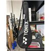 Image 3 : Yonex Astrox 01 Feel Strung Badminton Racquet with Protective Cover Lime Graphite