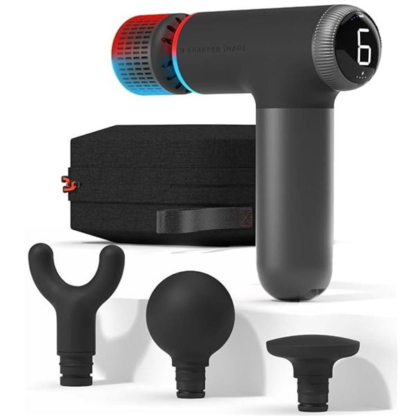 Sharper Image Power Percussion Pro Compact Hot and Cold Deep Tissue Massager