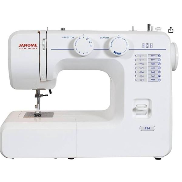 Janome 234 Sewing Machine, White